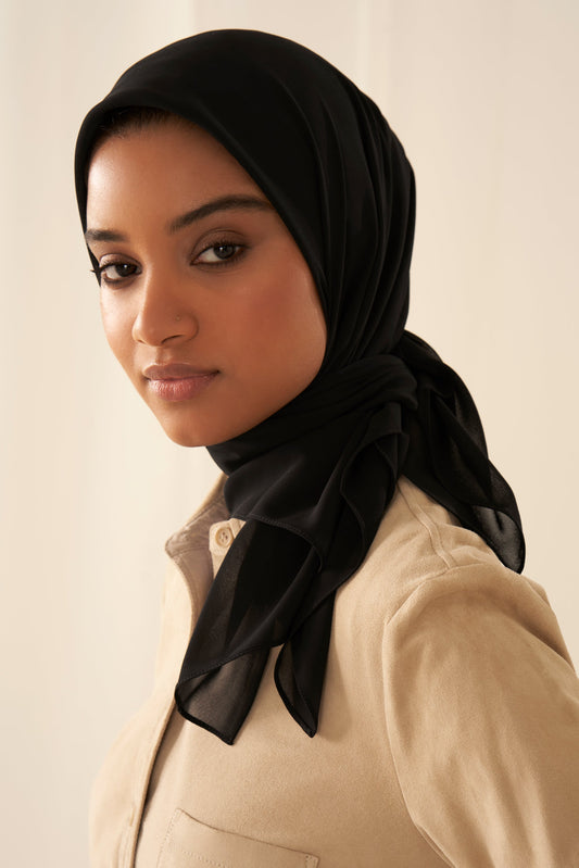 Premium Chiffon Hijab — Breathable & Lightweight (Multiple Colors)