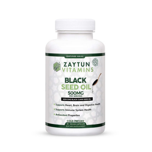 Zaytun Vitamins Halal Black Seed Oil 500mg — 90 Softgels